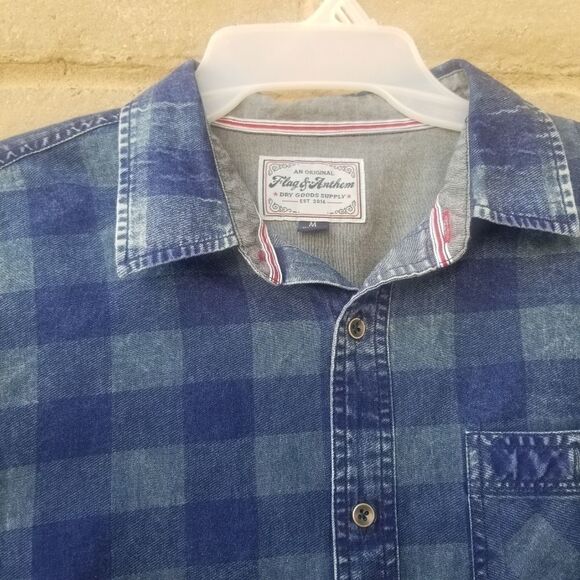 FLAG & ANTHEM DRY GOODS SUPPLY PLAID DENIM - Picture 2 of 14